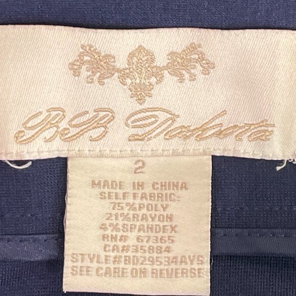 BB DAKOTA Bandage Mini Skirt Navy Size 2 EUC - Picture 3 of 4